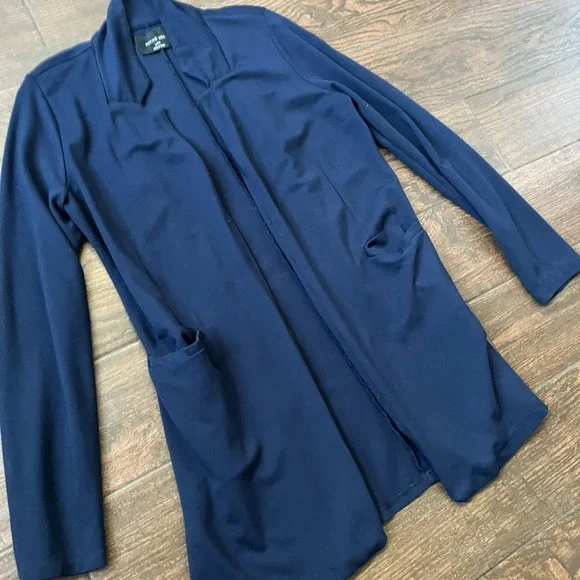 Active USA navy blue open front cardigan - Picture 2 of 4